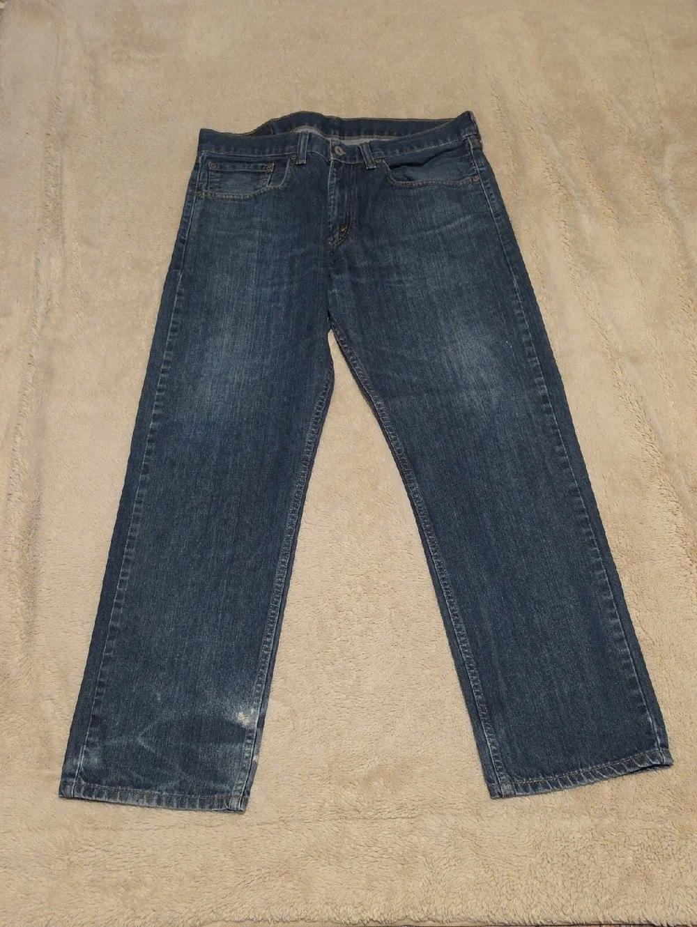 Levi's 505 Men's Blue Straight-Leg Jeans Size 34X30